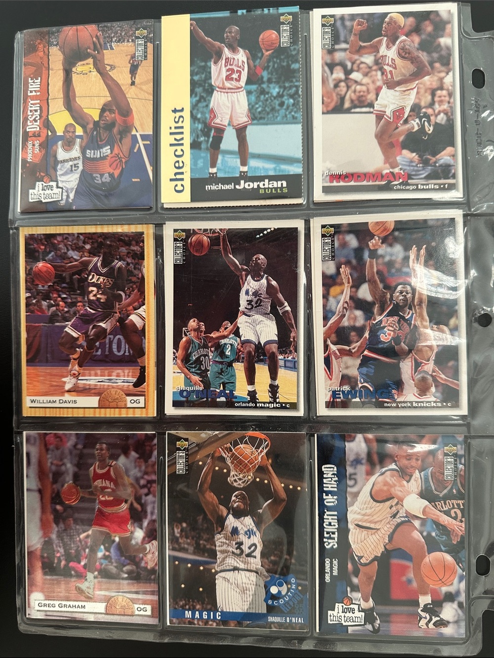 18 Vintage 1990s Basketball Cards Lot - Michael Jordan, Shaq, Barkley, Rodman